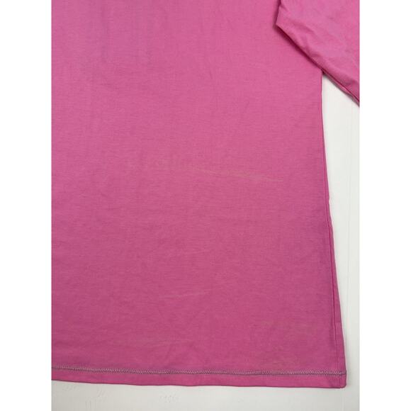 Urbanology Henley Top Pink Womens Large 3/4 Sleeve Lounge Pajama Pullover NEW - Picture 7 of 9